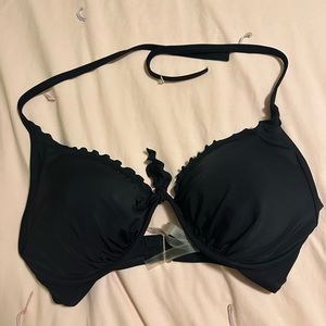 Victoria's Secret bombshell black bikini halter top size 36DDD